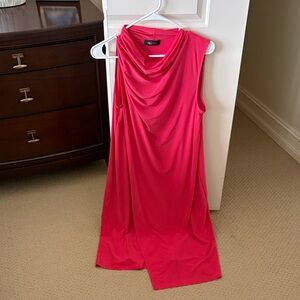 Chic Asymmetrical Pink Dress